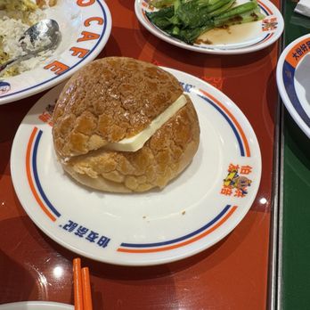 Bayao Cafe - Pineapple bun with butter - Hong Kong Style Cafe Near Me - Quincy, Massachusetts