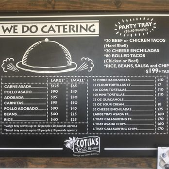 Cotija's Taco Shop - Catering Menu - Mexican Near Me - San Diego, California
