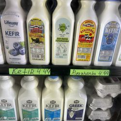 European Deli - Lots of Kefir (yogurt drinks)