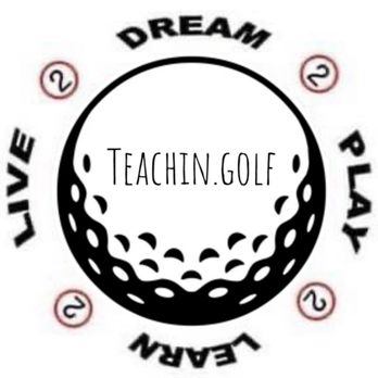 Teachin.golf - Logo for all my social media.  Facebook (Teachin.Golf) and Instagram (teachin.golf) Read it in any direction and it makes sense. - Golf Lessons Near Me - Harrisonburg, Virginia