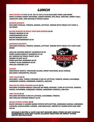 Menu photo 4 Michael's Bistro & Cafe Columbia, SC Menu photo 4 Michael's Bistro & Cafe Columbia, SC