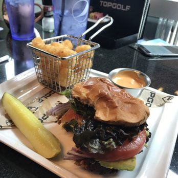 Topgolf - Veggie burger - Golf Near Me - Dallas, Texas Topgolf - Veggie burger - Golf Near Me - Dallas, Texas