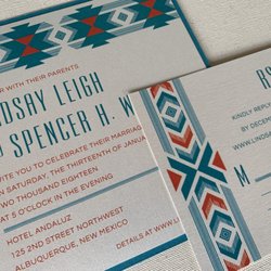 Pennysmiths Paper - Custom Modern Southwest Wedding Invitations