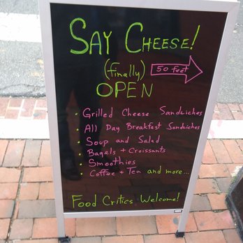 Say Cheese! - Sign - Sandwiches Near Me - Washington, DC, District of Columbia