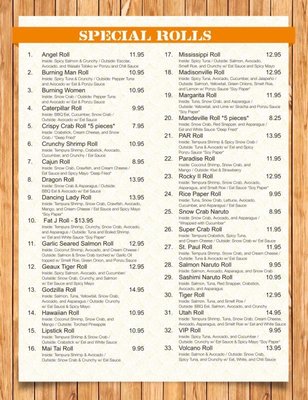 Menu photo 8 Green Tea Sushi Bar Covington, LA Menu photo 8 Green Tea Sushi Bar Covington, LA