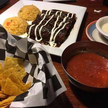 My Tequila House - Enchiladas with mole and two mounds of rice instead of rice and beans. Delicioso!! - Mexican Near Me - Whitehall, Pennsylvania My Tequila House - Enchiladas with mole and two mounds of rice instead of rice and beans. Delicioso!! - Mexican Near Me - Whitehall, Pennsylvania