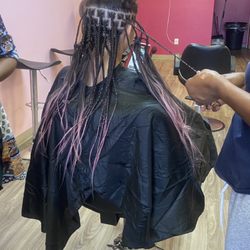 Mary Braids - Braids in progress