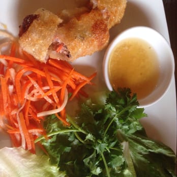 Jujube - Fried spring rolls with shrimp & pork. Have to eat like a lettuce wrap. Great flavor, but small portion. - Chinese Near Me - Chapel Hill, North Carolina