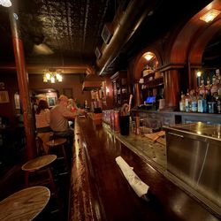 Penny Black - Inside, view down the bar on an average night