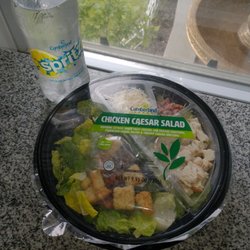 Cumberland Farms - Chicken Caesar salad and lemon water :)