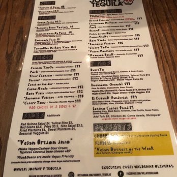 Johnny Tequila's - Menu - Mexican Near Me - Roselle, New Jersey