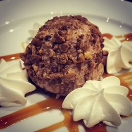 I got hungry and didn't take photo of my perfect salmon... But I got you the Hazelnut Tartufo!!! Sweet ending to a meal!! I got hungry and didn't take photo of my perfect salmon... But I got you the Hazelnut Tartufo!!! Sweet ending to a meal!!