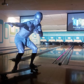 Kings Dining & Entertainment - The Silver Surfer (part of Team Avengers and Team Justice League) surfs through  KINGS! - Bowling Near Me - Boston, Massachusetts