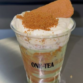 One Tea - Biscoff matcha - Bubble Tea Near Me - Temple City, California