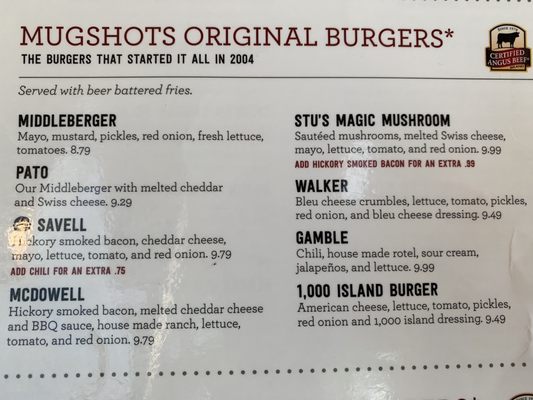 Menu photo 5 Mugshots Grill & Bar Birmingham, AL Menu photo 5 Mugshots Grill & Bar Birmingham, AL