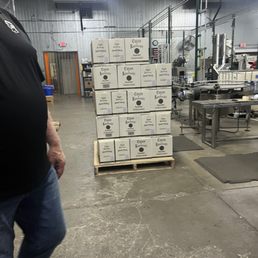 Bottling area-we went on a Saturday so we did not see it in action.