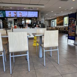 McDonald's - Inside seating. Clean.