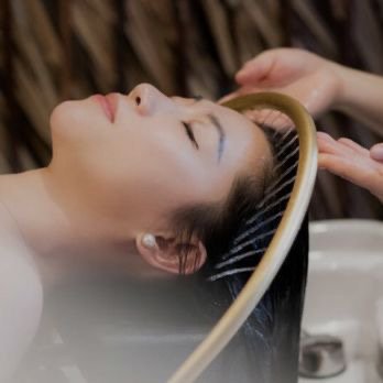 Head-spa Service - Our head spa includes a special method of caring for hair and scalp. It's a combination of shampoo and massage of head, face, shoulder, upper back to increase your circulation, relax those tense muscles, release stress and anxiety, and finally help sooth your mental tiredness.