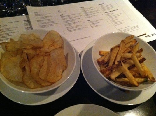 Photo of Three Aces - Chicago, IL, US. The fries and duck fat fried chips