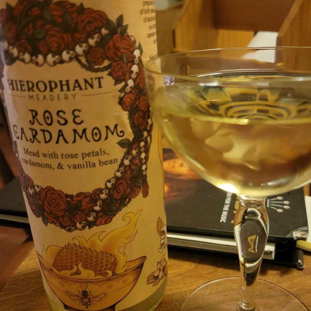 The awesome Rose Cardamom Mead from Hierophant Meadery! The awesome Rose Cardamom Mead from Hierophant Meadery!