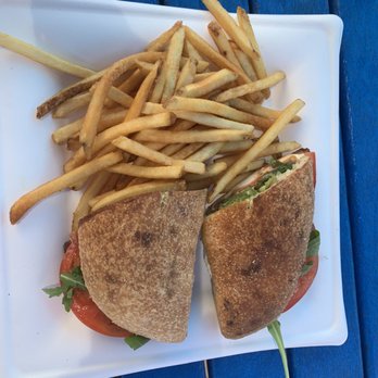 Seaside Cafe - Wood-Fired Caprese and a side of fries. - Pizza Near Me - Key West, Florida Seaside Cafe - Wood-Fired Caprese and a side of fries. - Pizza Near Me - Key West, Florida