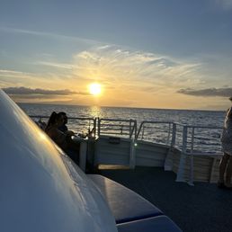 Sunset on the ocean!