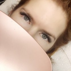Her Esthetician - 3D Volume lashes for her wedding day. Light weight and fluffy all around.