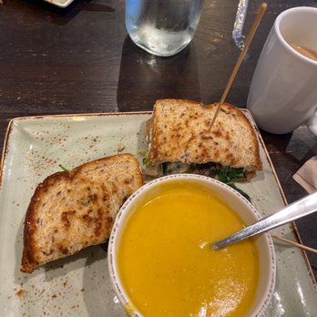 First Watch - Veggie sandwich with side of butternut squash soup. - Breakfast & Brunch Near Me - Clermont, Florida First Watch - Veggie sandwich with side of butternut squash soup. - Breakfast & Brunch Near Me - Clermont, Florida
