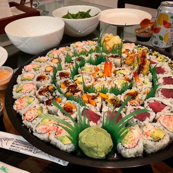 Asagao Sushi - a large platter of sushi - Sushi Bars Near Me - Croton On Hudson, New York Asagao Sushi - a large platter of sushi - Sushi Bars Near Me - Croton On Hudson, New York