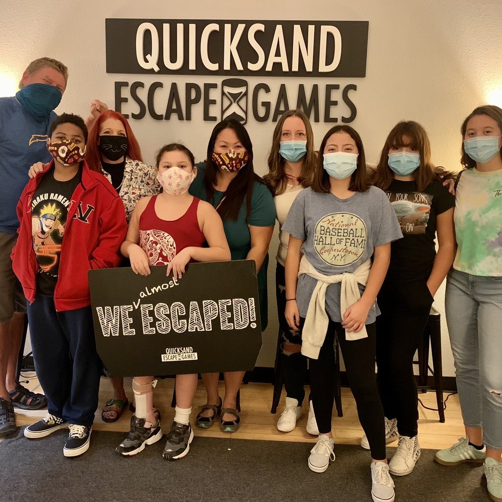 Quicksand Escape Games - First timers - We almost escaped the diner! Very fun but challenging! Super clean and friendly staff! - Escape Games Near Me - San Diego, California Quicksand Escape Games - First timers - We almost escaped the diner! Very fun but challenging! Super clean and friendly staff! - Escape Games Near Me - San Diego, California