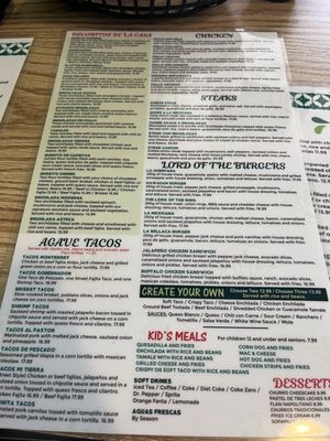 Menu photo 1 Los Agaves Mexican Grill & Bar Rice, TX Menu photo 1 Los Agaves Mexican Grill & Bar Rice, TX