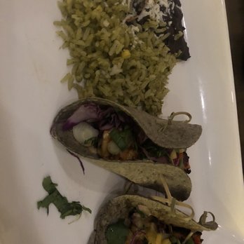 Hugo's Invitados - Shrimp tacos with poblano rice - Seafood Near Me - Irving, Texas Hugo's Invitados - Shrimp tacos with poblano rice - Seafood Near Me - Irving, Texas
