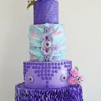 Frosted Cake Art - Purple Wedding Cake - Bakeries Near Me - Chagrin Falls, Ohio Frosted Cake Art - Purple Wedding Cake - Bakeries Near Me - Chagrin Falls, Ohio