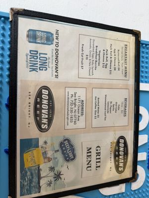 Menu photo 2 Donovan's Reef Sea Bright, NJ