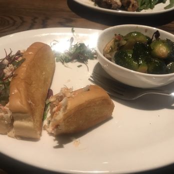 Moondance Grill - Lobster roll w/ upgrade to Brussel Sprouts w/ Candied Bacon - New American Near Me - Germantown, Tennessee