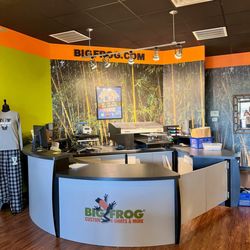 Big Frog Custom T-Shirts & More - Our Direct-to-Garment Printing Station