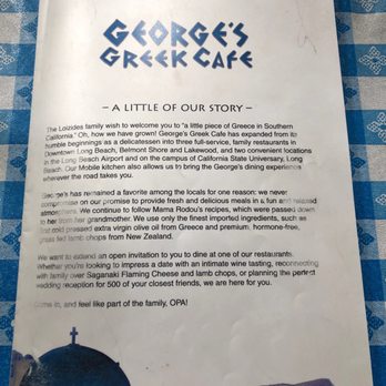 Georges Greek On Second - Known for their lamb chops and stuffed salmon - Greek Near Me - Long Beach, California Georges Greek On Second - Known for their lamb chops and stuffed salmon - Greek Near Me - Long Beach, California
