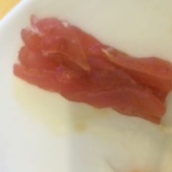 Jumbo Sushi - Sashimi plate. 15euro come with very thin and small cut piece of tuna fish and salmon. Do you think it worth to spend ? Nooo - Sushi Bars Near Me - Nuremberg, BY
