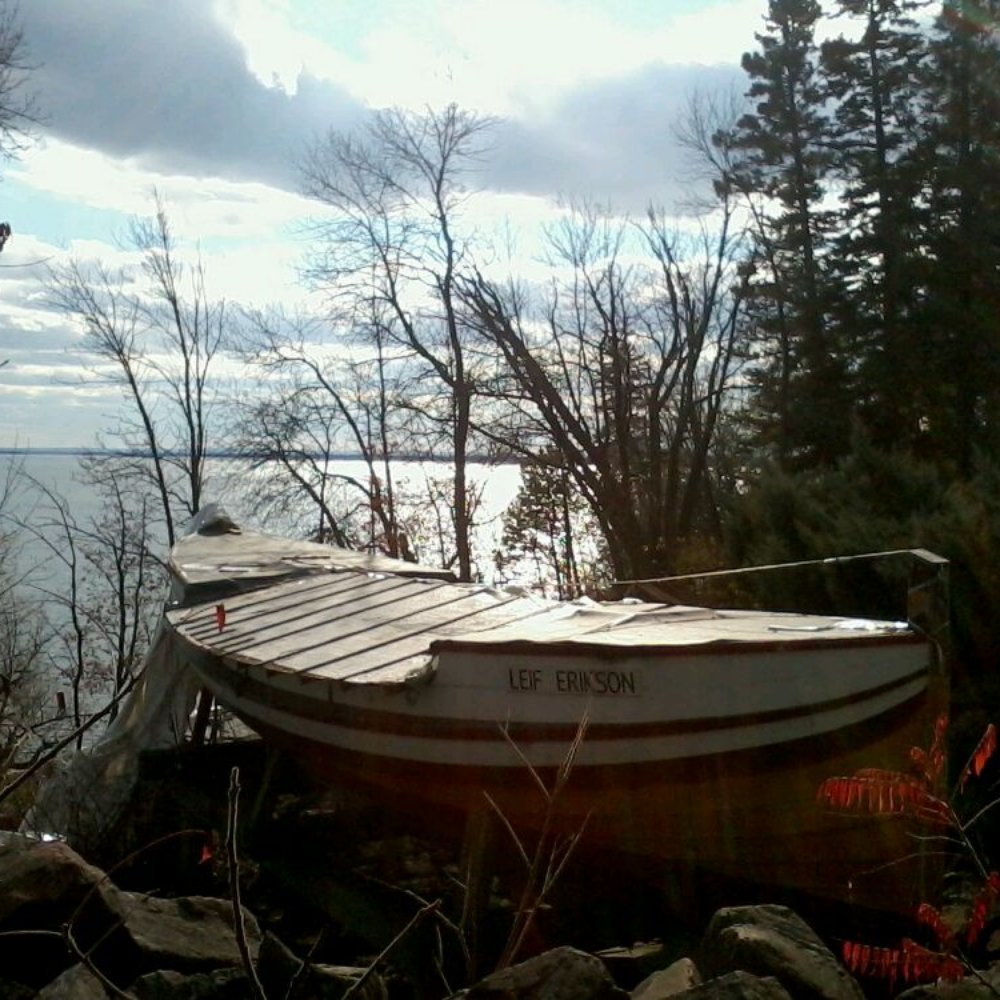 Nearby lake superior boardwalk