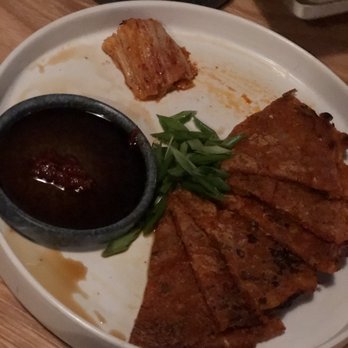 ANJU - Kimchi pancakes! Surprisingly good - Korean Near Me - Washington, DC, District of Columbia