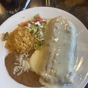 Labios Locos - Steak chimichanga with refried beans, rice and guacamole salad - Cocktail Bars Near Me - Savage, Minnesota