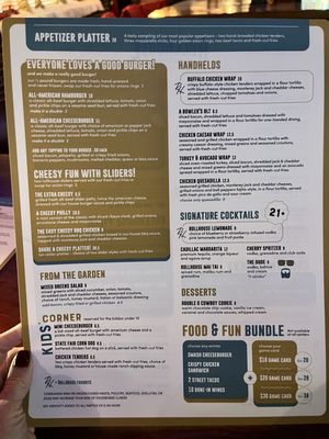 Menu photo 1 RollHouse Entertainment - Solon Solon, OH