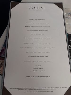 Menu photo 5 Course Restaurant Scottsdale, AZ