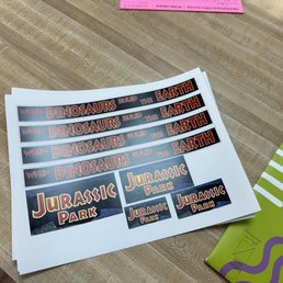 Last minute print job. Brought my own sticker paper for a special project. Quality is amazing! Last minute print job. Brought my own sticker paper for a special project. Quality is amazing!