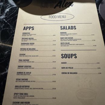 Lo D' Alex - Menu - Cuban Near Me - Miami, Florida