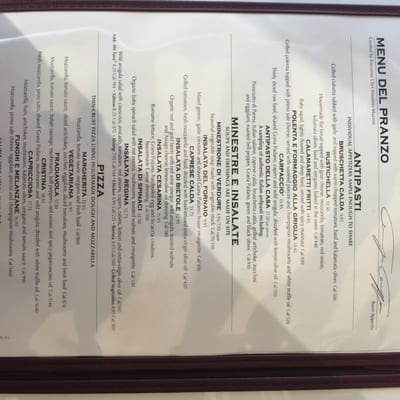 Menu photo 1 Enoteca Del Fornaio Del Mar, CA