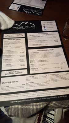 Menu photo 1 Chlachain Inn - Mallaig Mallaig, HLD