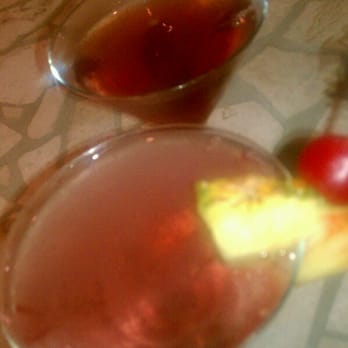 FishBones - Hawaiian Cosmo and peachy sangria martini. - Sushi Bars Near Me - Lake Mary, Florida FishBones - Hawaiian Cosmo and peachy sangria martini. - Sushi Bars Near Me - Lake Mary, Florida