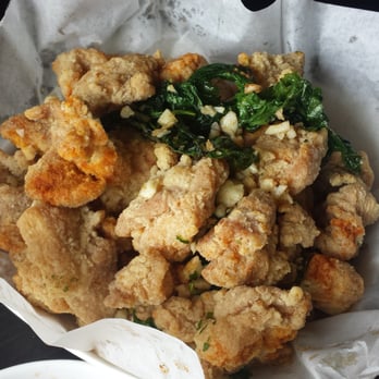Hide Out Cafe - Popcorn chicken with lots of garlic and relatively fresh basil leaves - Coffee & Tea Near Me - Rowland Heights, California Hide Out Cafe - Popcorn chicken with lots of garlic and relatively fresh basil leaves - Coffee & Tea Near Me - Rowland Heights, California