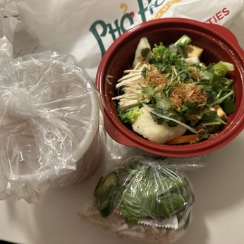 Pho Hoa Noodle Soup - Large veggie pho to go: $14.95 +50c - Vietnamese Near Me - Pinole, California Pho Hoa Noodle Soup - Large veggie pho to go: $14.95 +50c - Vietnamese Near Me - Pinole, California